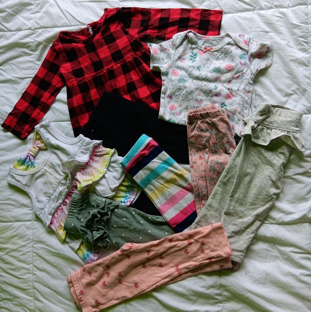 Infant Girl 9 piece bundle all size 12 months